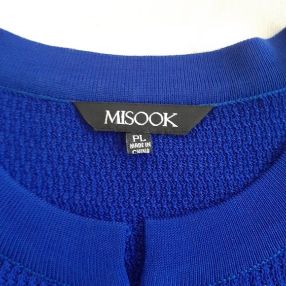 Misook Cobalt Blue Knit Jacket Petite Large - PL - Picture 9 of 15